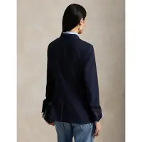 Ralph Lauren för kvinnor. 211907268003 Marinblå kavaj i ull och resår (36), Casual, Klassisk, Marino