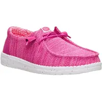 HeyDude Wendy Stretch Sox Polyester Kvinnors Fuchsia Rosa Mockasiner Skor