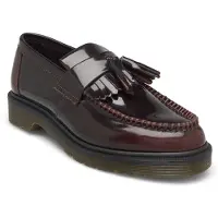 Dr. Martens för män. 14573601 Adrian läderloafers rödbrun (43), Hud, Karta, Ingen, Casual, Granat, Bordeaux