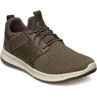 SKECHERS Låg sneaker 'Delson Camben' oliv