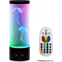 Partyfunlights Jellyfish-lampa med fjärrkontroll H: 30cm