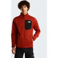 The North Face - Fleece - M Crest Full Zip Jacket Iron Clay TNF Black för UnisexUll - Storlek L - Röd