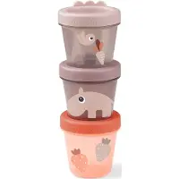 Done by Deer Matbehållare - 3-pack - Ozzo Powder - - One Size - Matlåda