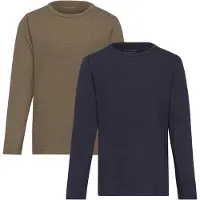 Minymo Tröja - 2-pack - Dark Olive - - 3 år (98) - Tröja