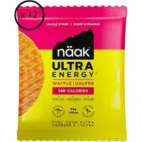 Naak Ultra Energy Låda Med Energivåfflor Lönnsirap 30g 12 Enheter