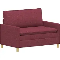 vidaXL Soffa Vinröd Tyg