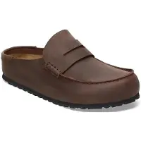Birkenstock för män. 1029617 Loafers i läder Naples Wrapped (Normal passform) mörkbruna (46), Hud, Karta, Ingen, Casual
