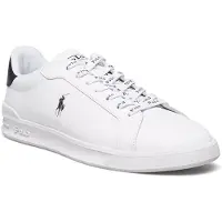 Ralph Lauren för män. 809829824003 Heritage Court II läderskor vit (42), Hud, Karta, Nyckelband, Casual