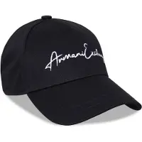 Armani Exchange för män. 954224CC51614439 Keps med visir med maxi navy-logotyp (OSFA), Casual, Bomull, Marino