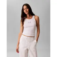Calvin Klein Jeans Embroidered CK Logo Rib Tank Top