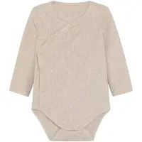 Fixoni Omlottbody l/ä - Rib - Melerad kashmir - - 62 - Body L/Ä