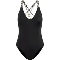 BOSS Swimsuit with signature-stripe braided straps