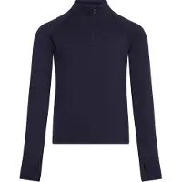 Icebreaker - Underställ barn - K Merino 260 Tech LS Half Zip Midnight Navy för UnisexUll - Barnstorlek 4 år - Marinblå