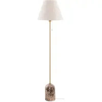 Globen Lighting Golvlampa , Gino, Beige, Vardagsrum, Tyg / textil, Design