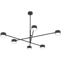Emibig Hänglampa Natsu LIGHTING, dimbar, Svart, Vardagsrum / matsal, Metall, Modern, Pendellampa