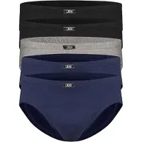 JBS GOTS Kalsonger 5-pack - Svart/Blå/Vit, storlek X-Large