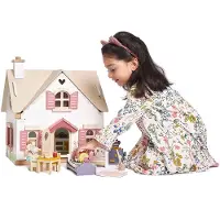 Tender Leaf Toys Träleksaker - Dockhus med Möbler - - One Size - Dockhus