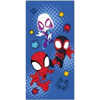 BrandMac Badhandduk - Blå Spidey handduk - 70x140 cm - 100% mjuk bomull
