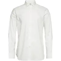 Ralph Lauren för män. 712827063003 Custom Fit poplinskjorta vit (44.5), Casual, Bomull, Klassisk, Lång ärm