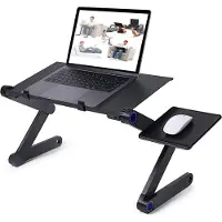 INF Smart justerbart laptopbord 17 tum Svart
