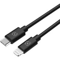 Celly Celly: Billaddare 20W + Lighting-kabel Svart