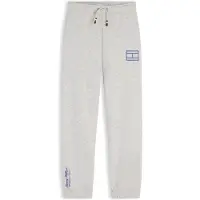 Tommy Hilfiger Byxa 'Outline Flag Wide Cuffed Leg' blå / gråmelerad