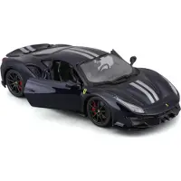 Bburago BBU 1:24 Ferrari 488 Pista BlueWithSilverStr.26026