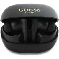 GUESS Bluetooth-hörlurar GUTWST88MCTGK TWS + dockningsstation svart/svart Capsule Tryckt logotyp