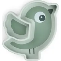 Done by Deer Snacktallriken - Silikon - Stick &amp; Stay - Birdee - - - One Size - Tallrik