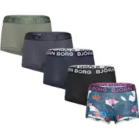 Björn Borg Cotton Stretch Boxer Shorts 5-pack Svart, 158-164