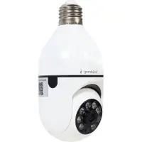 24.Se WiFi-kamera med E27-sockel, 1080p, roterande och Tuya-kompatibel