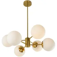 Domoletti Takpendellampa PENDANT LIGHT RAILE 6 x E27 GOLD