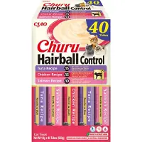 Ciao Churu Variety Hairball Kattgodis 40x14g