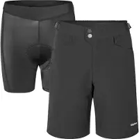 Gripgrab Women's Flow 2in1 Technical Cycling Shorts Black