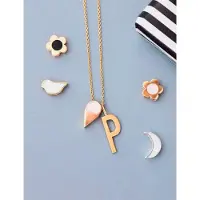 Design Letters Hänge För Halsband - Blomma - Silver/Rosa - - One Size - Smycken