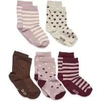 Minymo Strumpor - 5-pack - Rosa Rök - - 23/26 - Strumpor