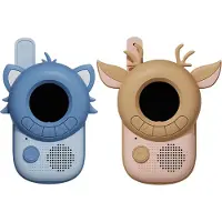 The Zoofamily Walkie Talkies - Racoon &amp; Deer - Blå/Brun - - One Size - Gosedjur
