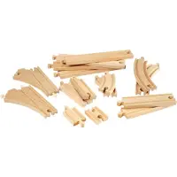 BRIO World Skensats - 16 Delar - Trä 33402 - - One Size - Tågskenor