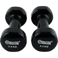 Masterline Hantlar i gjutjärn med vinylbeläggning 2,5 kg x2
