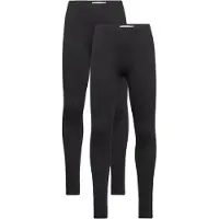 Minymo Leggings - 2-pack - Anthracite Black - - 1 år (80) - Leggings