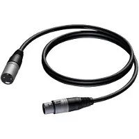 Procab Basic series CAB901 - Ljudkabel - 0.23 mm² - XLR3 hane till XLR3 hona - 5 m - skärmad - svart