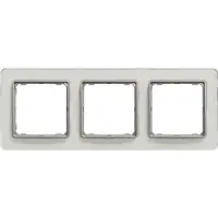 Schneider Sedna Elements ram 3-fack, vitt glas