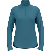 Odlo - Fleece dam - Mid Layer 1/2 Zip Berra W Provincial Blue för Unisex - Storlek S - Blå