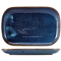 Genware Terra Aqua Blå Rektangulär Tallrik 24 x 16,5 Cm