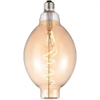 Halo Design Colors Bubbles LED-lampa, E27, bärnstensfärgad, 2 000 K, 2 W – , Colors Bubbles, Brun / rost, Glas