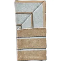 Zone Denmark Handduk - 100% bomull - 50x100 cm - Denmark Sauna - Randig Camel