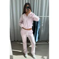 Gina Tricot - 14+ low waist sweatpants tall - homewear - Rosa - L - Dam