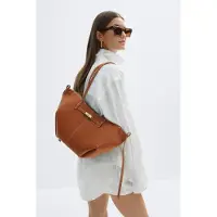 Gina Tricot  - Detail midi bag - Axelremsväskor - Beige - ONESIZE - Dam
