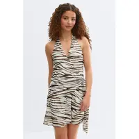 Gina Tricot  - Sheer wrap dress - miniklänningar - Vit - XS - Dam