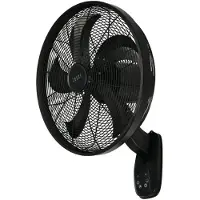 Lucci air Glide DC WV Väggventilator 36 W (Ø) 45 mm Svart Väggmontering, med fjärrkontroll